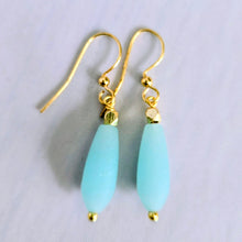 Load image into Gallery viewer, Beach Glass Earrings -10 colors available
